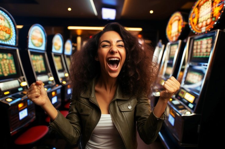 Lucky Neko slot interface showing reels and paytable